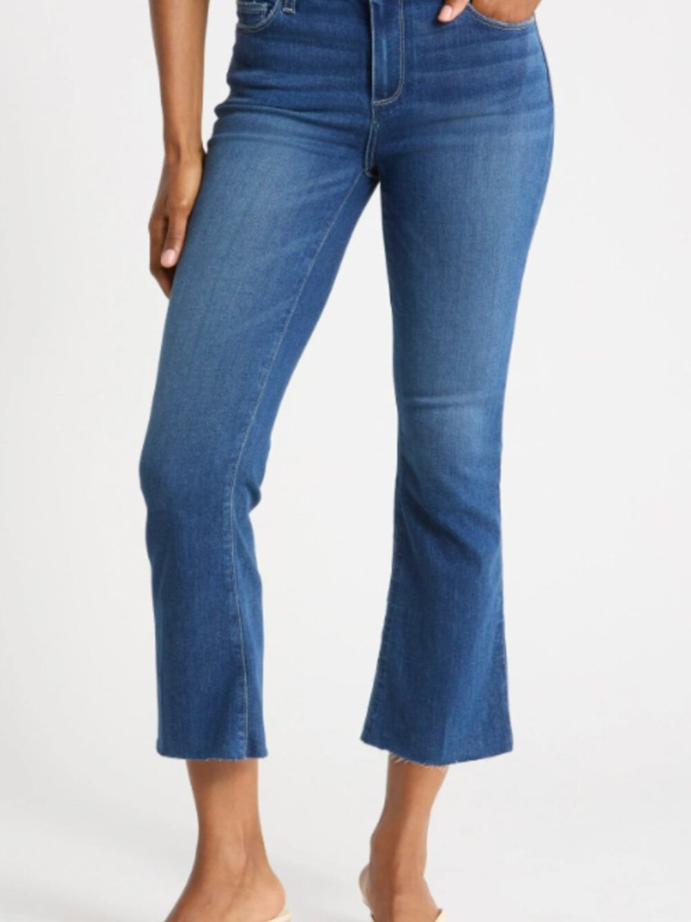 PAIGE Rory Crop Flare Blue Cropped Flare Jeans Size 29 Women's